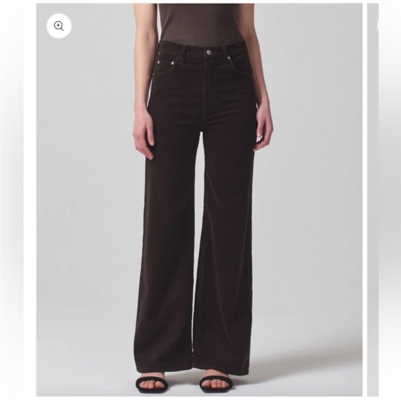 ▪️Citizens of Humanity Paloma Baggy PantsBrown Corduroy Wide Leg Size 24